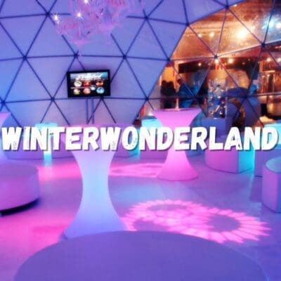 Van gezellige Tiroler dorpen tot Luxe Spierwitte Lounge Area's in authentieke herbergen, nachtclubs, Schlägerhutte of party iglo's met besneeuwde bomen, duizenden magische lichtjes, vuurkorven, rendierhuiden, Tiroler deuntjes, levensgrote ijsberen, hapjes & drankjes, winterspelen, karaoke bar, experience rooms en veel meer winterse concepten!