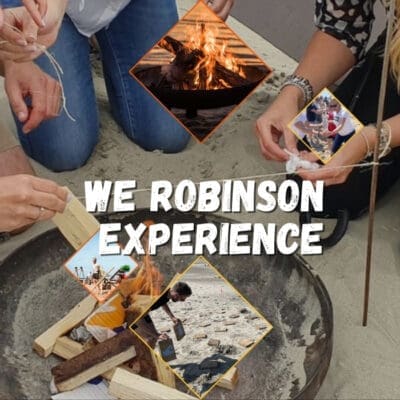 We Robinson Experience is het ultieme overlevingsspel! U kent het van TV. Wij doen het voor jullie On The Beach. Samenwerken, teambuilding, plezier & creativiteit. Altijd weer een strijd vol spanning waar vriendschappen ontstaan of worden verstevigd. Na de verdeling van de teams over verschillende eilanden begint het spel, beide teams zullen diverse proeven moeten zien te overleven.